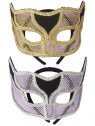Netted Venetian Mask - Netted venetian style mask attached to headband.