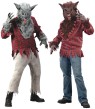 Werewolf Adult Costume - In the tradition of hollywood horror movies comes a werewolf suit so life-like you have to see it to believe it!  Costume includes: tattered shirt, deluxe fur hands, quality mask with fangs.  Simply add a raggedy pair of pants and you will complete the look. One size fits most.<br><br>