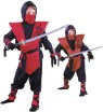 Complete Ninja Child Costume - Includes hooded shirt, pants, padded tunic, padded arm guards, padded shin guards, belt and arm &amp; leg ties. (Sword not included).