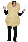 Peanut Adult Costume - Go nuts this Halloween, just dont get a-salted in this peanut costume! If you love cracking puns, this is the costume for you! This adult costume includes an over the head tunic poly-foam tunic that looks like a giant peanut! Wear on top of your normal clothes for a simple funny costume or mascot. One size fits most.