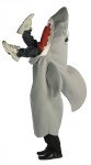 Over the body shark costume with legs sticking out of sharks mouth. Wearers own arms manipulate legs so that person being eaten appears to be kicking. Fits most adult sizes.