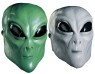 Alien Mask - Softflex masks conform to the wearers features and move with their expressions giving each mask creation a character unique to the personality behind it. These unusual masks hug the face allowing the wearer to breathe naturally through the mouth. Available in various colors.