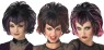 Goth Flip Wig - Gothic look, widows peak wig in a traditional flip style. Available in various colors.