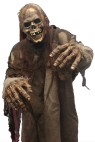 Hideous skeletal mask with dead head smile and rotty-look, stringy hair.  One of the best corpse masks ever offered.  Add our Gore chest As Shown for one great look.