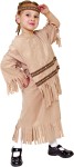 Dress with fringed sleeves, bottom and front. *Headband not included. 