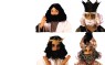 With this Biblical beard and wig you can have a religious experience! Quality, shoulder-length black wig with black mustache and beard. A Great costume accessory for Easter &amp; Christmas productions. One size fits all.