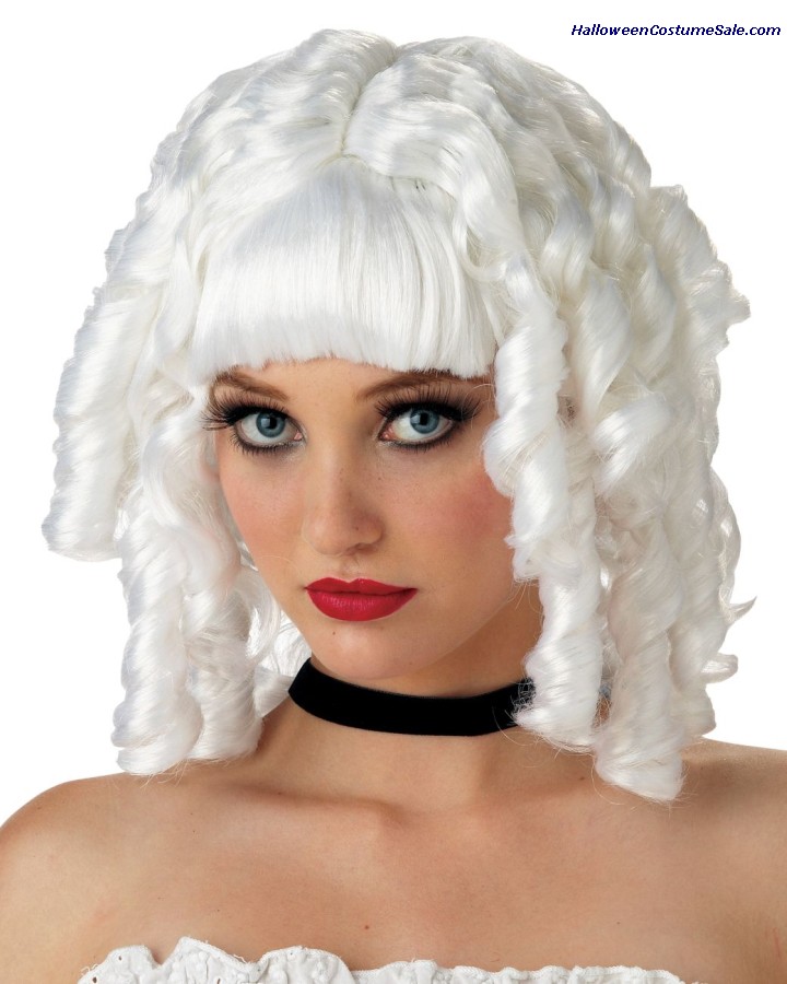 White Ghost Doll Wig