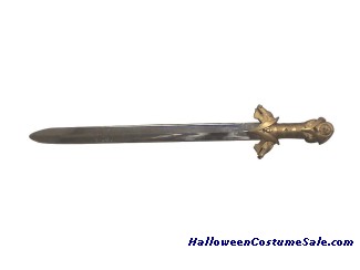 KNIGHT SWORD WITH GOLD HANDLE