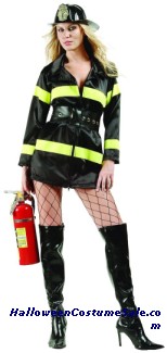 FIRE FIGHTER ADULT COSTUME - PLUS SIZE