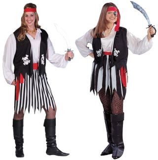 PIRATE LADY ADULT COSTUME, PLUS SIZE