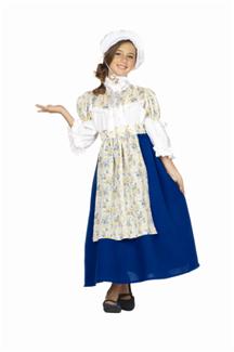 COLONIAL GIRL CHILD COSTUME