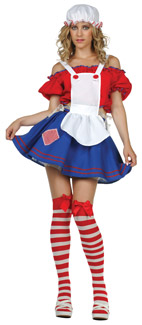Sexy Rag Doll Adult Costume - Plus Size