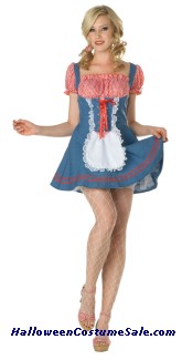 SEXY SQUARE DANCE ADULT COSTUME - PLUS SIZE