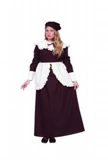 Womens Colonial Abigail Plus-Size Costume