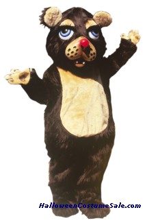 BARNABY BEAR MASCOT ADULT COSTUME - AS PIC.