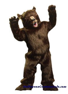 GRIZZLY BEAR MASCOT ADULT COSTUME