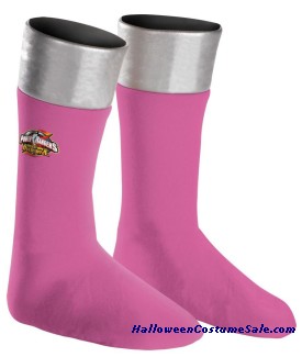 PINK POWER RANGER BOOT COVERS - CHILD SIZE