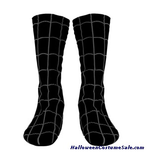 BLACK SPIDERMAN BOOT COVERS - ADULT SIZE