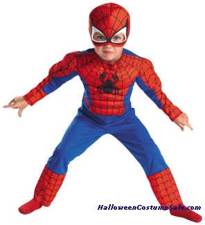 SPIDERMAN MUSCLE TODDLER/CHILD COSTUME