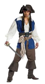 JACK SPARROW DELUXE PLUS SIZE ADULT COSTUME 