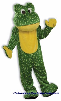 DELUXE PLUSH FROG ADULT MASCOT COSTUME