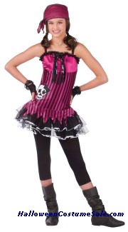Rockin Skull Pirate Teen Costume