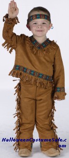 AMERICAN INDIAN BOY TODDLER COSTUME - VERY CUTE!