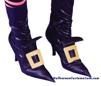WITCH SHOE COVERS, GOLD