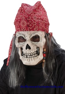 DEAD PIRATE MASK WITH HAT