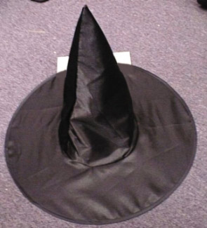 WITCH HAT DELUXE SATIN KIDS