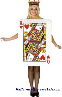 QUEEN OF HEARTS CARD ADULT COSTUME