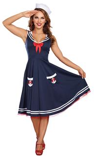 ALL ABOARD WOMENS ADULT COSTUME