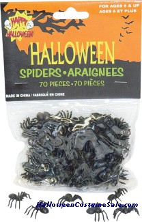 70 PIECES SMALL SPIDERS