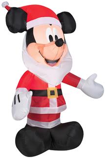 Airblown Mickey W Santa Beard
