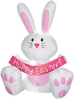 4 Airblown Easter Bunny Inflatable