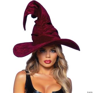 Hat Witch Velvet Ruched