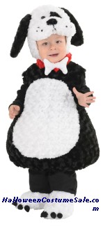 BLACK AND WHITE PUPPY TODDLER COSTUME
