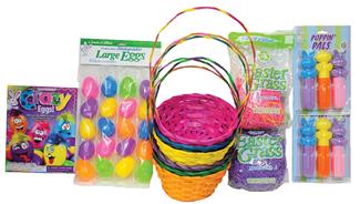 EASTER ROUND BASKET DELUXE KIT