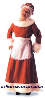 Mrs SANTA ADULT COSTUME - LONG DRESS