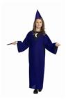 Sorceress Wizard Child Costume includes purple full length dress. Hat is not included. 70 d polyester.<br>
