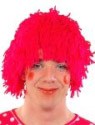 Rag doll wig - red yarn includes the perfect wig to complete your raggedy andy or rag doll costume. Red wig is made of shredded yarn. One size fits most.