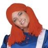Rag doll wig - red yarn includes the perfect wig to complete your rag doll or raggedy ann costume. Made of red shredded yarn. One size fits most.