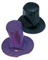Sequin top hat - Sequin mardi gras top hat - shiny and beautiful. Available in variety of colors and shapes.