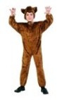 This bear costume has multiple uses! You can use it as a ( bear,monkey,deer,dog,horse) just by adding a nose or mask. Great costume for school plays. Costume includes : Brown plush jumpsuit and headpiece. Also available in Toddler size: <A href="/BROWN-BEAR--COSTUME---Toddler-Grp-123Z70075-Toddler.aspx">Z70075-Toddler</A>.