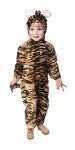 Baby Tiger costume includes jumpuit with attached hood.