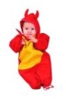 Lis devil costume includes bunting with drawstring &amp; devil hood.