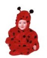 Lils ladybug costume includes bunting with hood &amp; zipper.