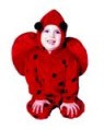 Lils ladybug costume includes jumpsuit with hood &amp; wings.