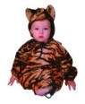 Baby Tiger costume includes drawstring &amp; hood. (Made of velboa material).
