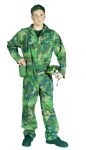 Camouflage commando costume includes jumpsuit &amp; helmet.